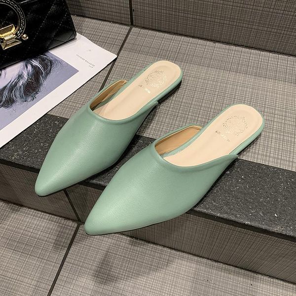 pointed toe womens flat slippers slip on mules shoes woman pu leather flats loafers for women summer casaul flip flops, Black
pointed toe womens flat slippers slip on mules shoes woman pu leather flats loafers for women summer casaul flip flops, Black