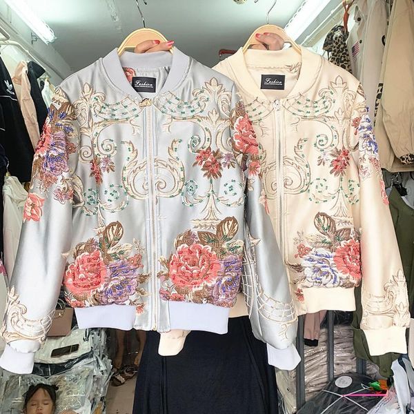 women's jackets high-end custom heavy work beaded retro jacquard embroidery fashion coat female, Black;brown
women's jackets high-end custom heavy work beaded retro jacquard embroidery fashion coat female, Black;brown