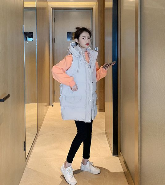 2022 wear vest autumn and winter new style korean mid-length waistcoats outer down cotton vest female waistcoat jacket trendy, Black;white
2022 wear vest autumn and winter new style korean mid-length waistcoats outer down cotton vest female waistcoat jacket trendy, Black;white