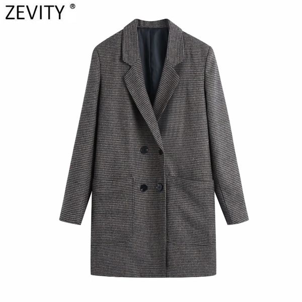 women vintage houndstooth plaid long blazer coat office lady double breasted casual chic outwear suit ct642 210420, Black
women vintage houndstooth plaid long blazer coat office lady double breasted casual chic outwear suit ct642 210420, Black
