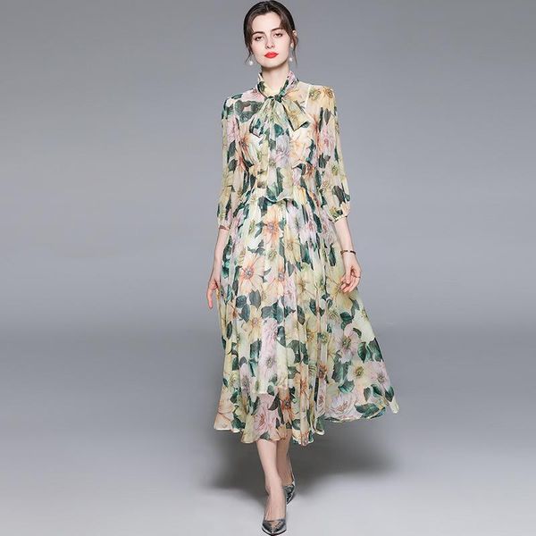 casual dresses 2021summer women vintage floral print female chic long sleeve slim elegant stripe ol midi dress, Black;gray
casual dresses 2021summer women vintage floral print female chic long sleeve slim elegant stripe ol midi dress, Black;gray