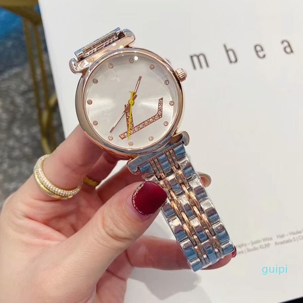 brand watches women lady girls crystal big letters style steel band quartz wrist watch 38, Slivery;brown
brand watches women lady girls crystal big letters style steel band quartz wrist watch 38, Slivery;brown
