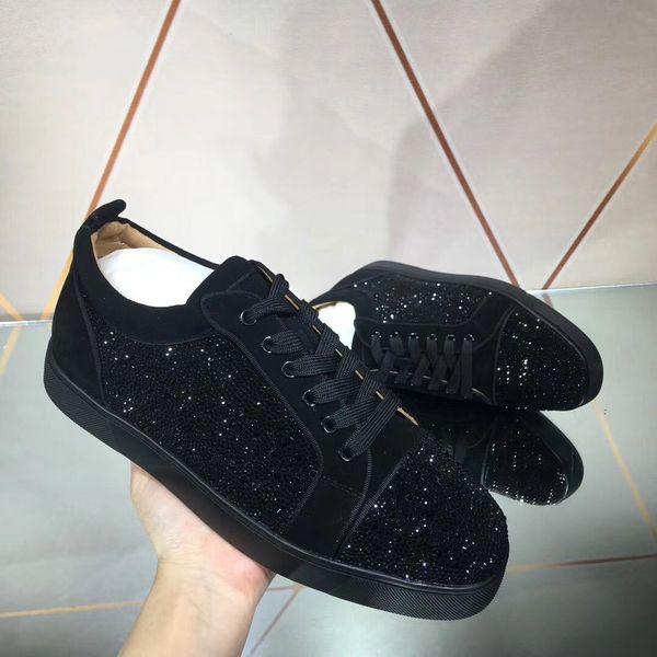 red bottom men's casual shoes walking designer sneakers flat bottom luxury designer rhinestone outdoor party formal shoelace box, Black
red bottom men's casual shoes walking designer sneakers flat bottom luxury designer rhinestone outdoor party formal shoelace box, Black