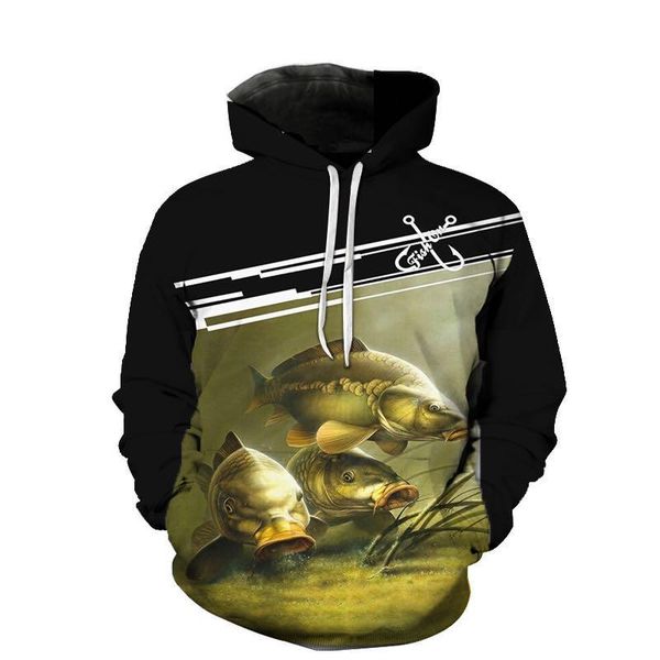 men's hoodies & sweatshirts 2021 spring autumn fashion cute carp 3d printing fishing pattern casual loose pocket long sleeve, Black
men's hoodies & sweatshirts 2021 spring autumn fashion cute carp 3d printing fishing pattern casual loose pocket long sleeve, Black