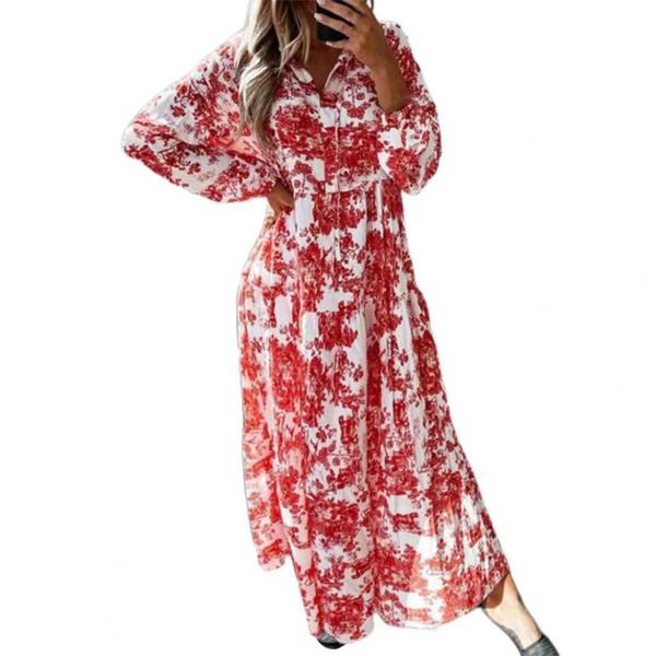 casual dresses autumn women dress bohemian print v-neck long sleeve breathable loose a-line beach party, Black;gray
casual dresses autumn women dress bohemian print v-neck long sleeve breathable loose a-line beach party, Black;gray