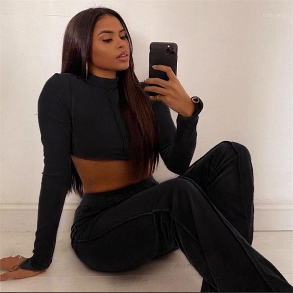 solid color women suits long sleeves backless chain bandage crop + elastic pants 2pcs casual outfits female fall women's tracksuits, Gray
solid color women suits long sleeves backless chain bandage crop + elastic pants 2pcs casual outfits female fall women's tracksuits, Gray