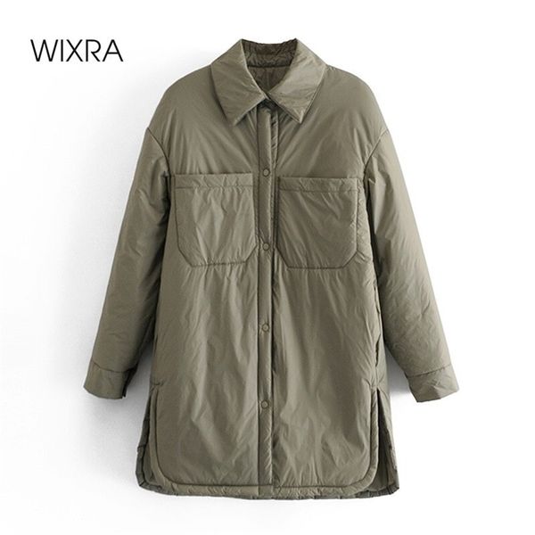 wixra womens long jacket new fashion army green overcoat solid casual outerwear and coats ladies streetwear 210419, Black
wixra womens long jacket new fashion army green overcoat solid casual outerwear and coats ladies streetwear 210419, Black