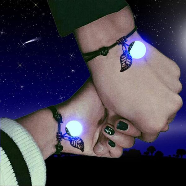 charm bracelets luminous retro couple bracelet personality accessories for men and women simple sen student hand rope, Golden;silver
charm bracelets luminous retro couple bracelet personality accessories for men and women simple sen student hand rope, Golden;silver