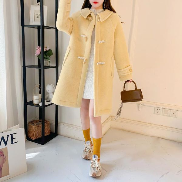 women's fur & faux winter thickened wool coat women korean loose solid jacket chic temperament fashion female, Black
women's fur & faux winter thickened wool coat women korean loose solid jacket chic temperament fashion female, Black