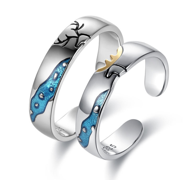 cluster rings yaximan 925 sterling silver elk antlers couple enamel elegant romantic lovers 2021 festival birthday jewelry gift, Golden;silver
cluster rings yaximan 925 sterling silver elk antlers couple enamel elegant romantic lovers 2021 festival birthday jewelry gift, Golden;silver
