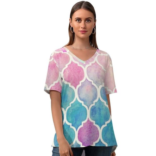 bohemian t shirt street wear pattern ladies simple t-shirt short sleeve v neck tee oversize women's, White
bohemian t shirt street wear pattern ladies simple t-shirt short sleeve v neck tee oversize women's, White