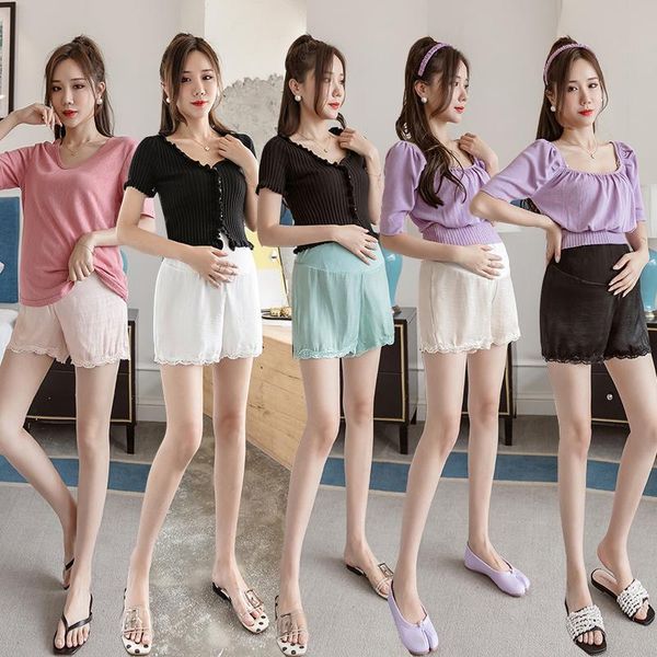 maternity bottoms pregnant women summer fashion home wearing thin lace leggings high waist adjustable abdomen silk shorts belly pants, White
maternity bottoms pregnant women summer fashion home wearing thin lace leggings high waist adjustable abdomen silk shorts belly pants, White
