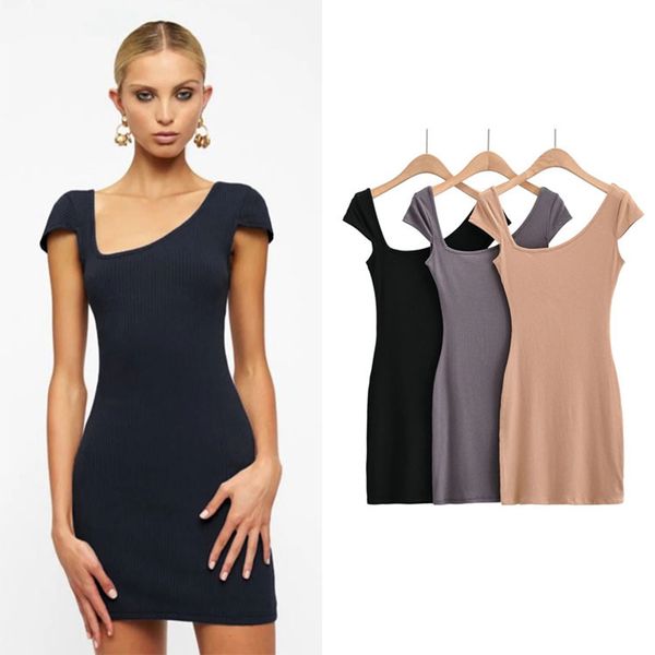 2021 summer woman dress high waist open back t-shirt oblique v-neck lady mini skirt, Black;gray
2021 summer woman dress high waist open back t-shirt oblique v-neck lady mini skirt, Black;gray