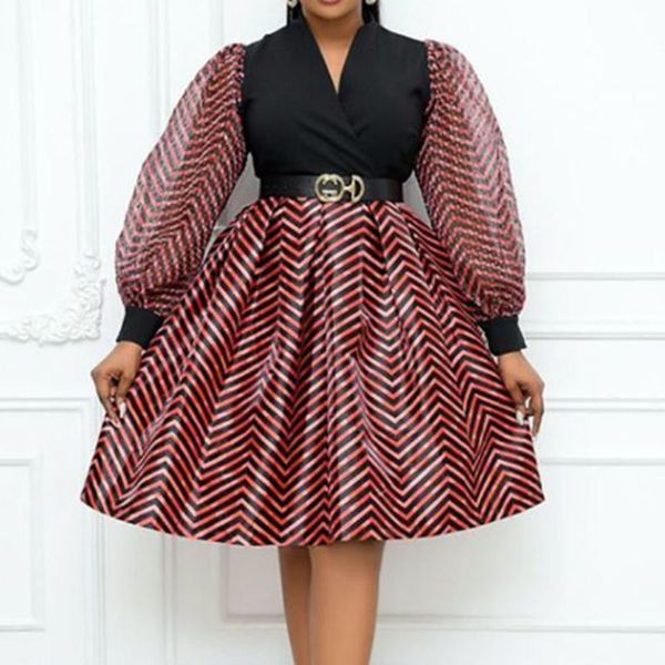 casual dresses autumn 2021 temperament commute printing splicing high street v-neck long sleeve dress african women's simplicity, Black;gray
casual dresses autumn 2021 temperament commute printing splicing high street v-neck long sleeve dress african women's simplicity, Black;gray