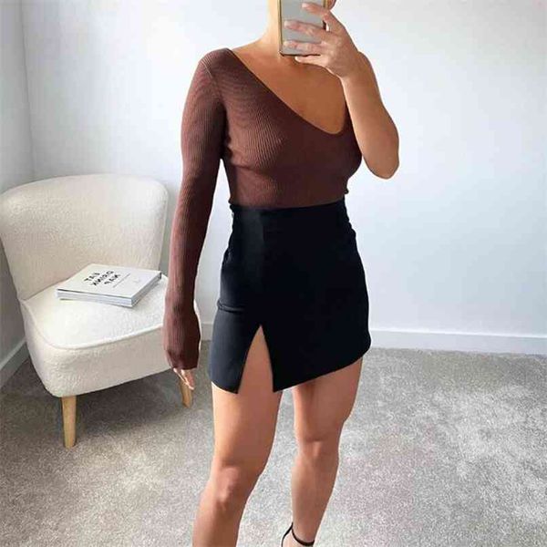 spring and summer women's sweater casual solid color v-neck long-sleeved short asymmetric 210430, White;black
spring and summer women's sweater casual solid color v-neck long-sleeved short asymmetric 210430, White;black