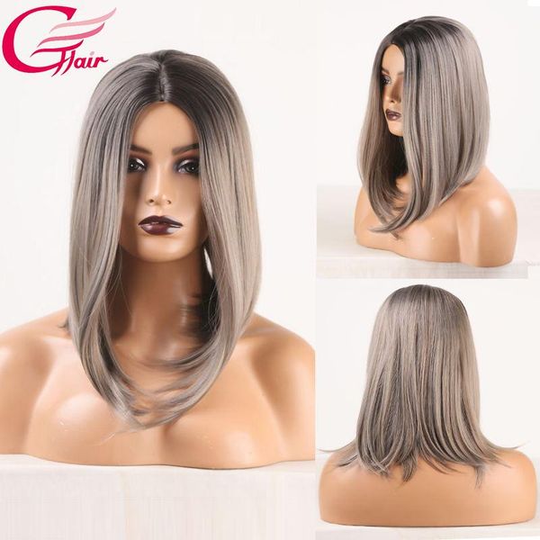 short bob wig cosplay ash gray synthetic for women machine made heat resistant fiber hair middle part wigs, Black
short bob wig cosplay ash gray synthetic for women machine made heat resistant fiber hair middle part wigs, Black
