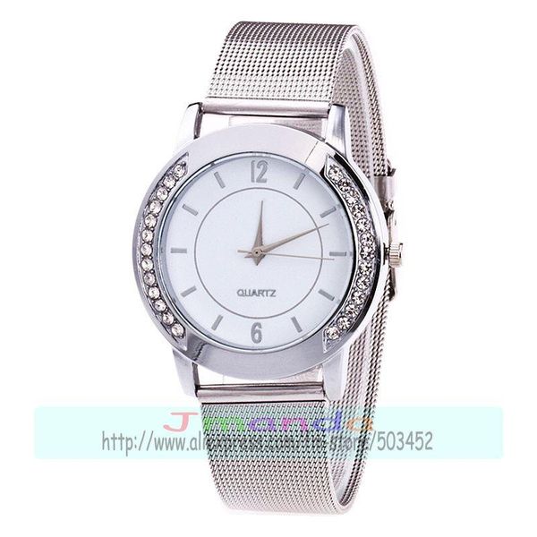 wristwatches 100pcs/lot double side crystal geneva mesh steel watch wrap quartz casual rhinestone wrist for women men wholesale, Slivery;brown
wristwatches 100pcs/lot double side crystal geneva mesh steel watch wrap quartz casual rhinestone wrist for women men wholesale, Slivery;brown