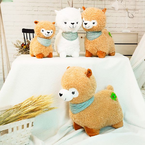 3050cm bib alpaca plush toy stuffed brown white standing sheep animal doll cute cartoon plushie children gift
3050cm bib alpaca plush toy stuffed brown white standing sheep animal doll cute cartoon plushie children gift