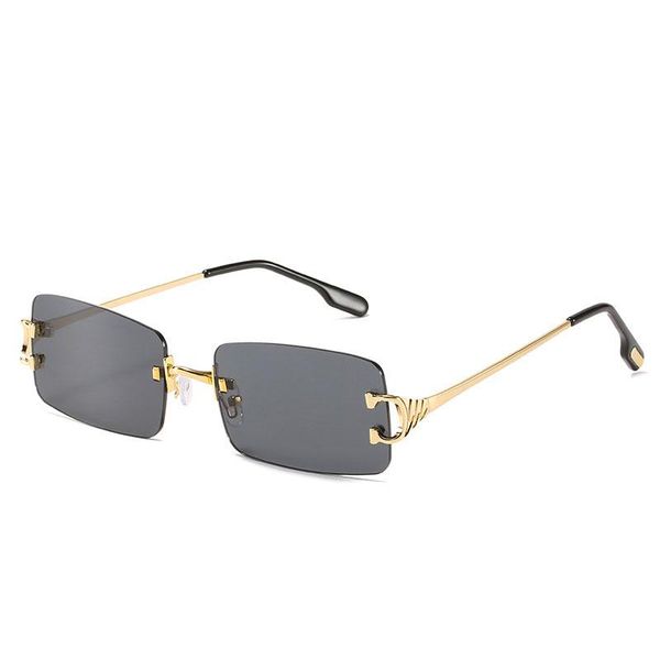 sunglasses fashion rimless designer women square sun glasses uv400 shades female eyewear, White;black
sunglasses fashion rimless designer women square sun glasses uv400 shades female eyewear, White;black