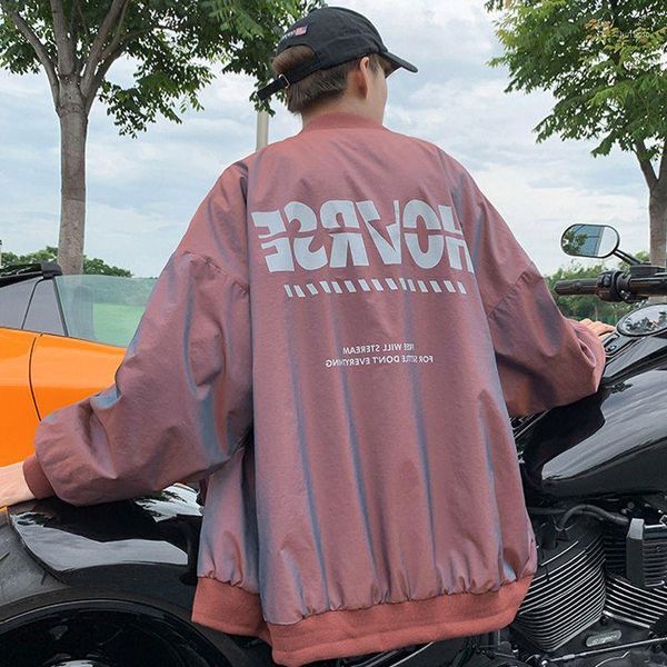 men's jackets jacket women and men autumn high street baseball uniform reflective style stand-up collar coat loose motorcycle pilot, Black;brown
men's jackets jacket women and men autumn high street baseball uniform reflective style stand-up collar coat loose motorcycle pilot, Black;brown