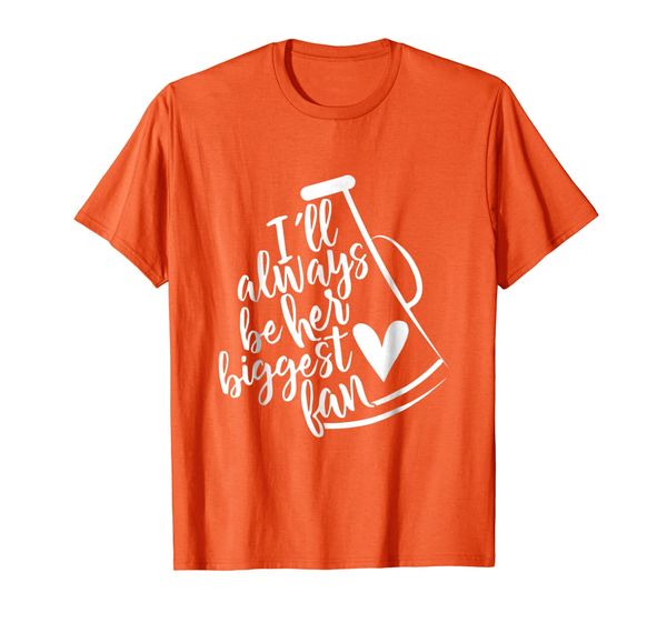 i'll always be her biggest fan cheer mom cheerleader shirt, White;black