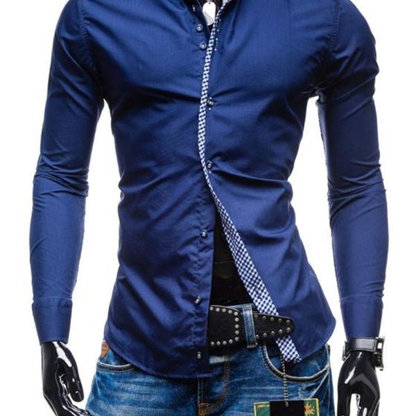 Men's Casual Shirts spring double collar slim fit male shirt solid long Sleeve british style cotton men's 44QC, White;black
Men's Casual Shirts spring double collar slim fit male shirt solid long Sleeve british style cotton men's 44QC, White;black