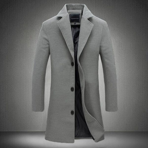 men's jackets men autumn winter jacket stand collar long coats, Black;brown
men's jackets men autumn winter jacket stand collar long coats, Black;brown
