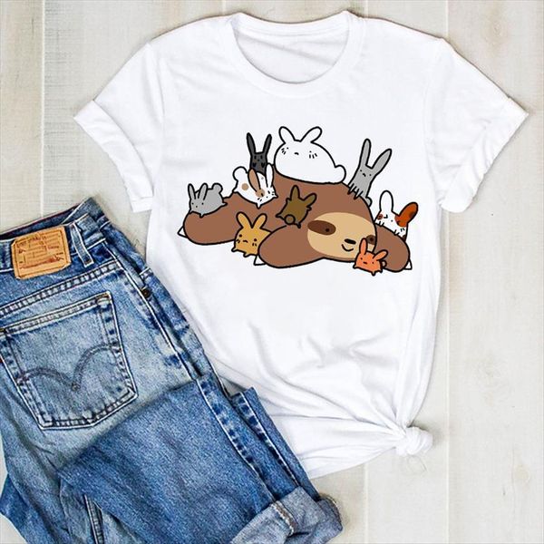 sloth summer rabbit animal cartoon womens t shirts tee clothes graphic clothing, White
sloth summer rabbit animal cartoon womens t shirts tee clothes graphic clothing, White