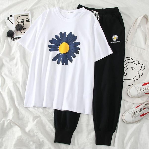 casual tracksuit pant suit summer womens tracksuits korean style 2 piece set loose flower shirt haren pants mid outfits, Gray
casual tracksuit pant suit summer womens tracksuits korean style 2 piece set loose flower shirt haren pants mid outfits, Gray