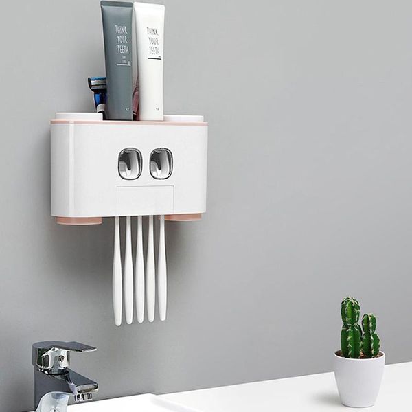 family of four punch-toothbrush holder automatic toothpaste dispenser bathroom accessories rack easy to take off and wash holders
family of four punch-toothbrush holder automatic toothpaste dispenser bathroom accessories rack easy to take off and wash holders