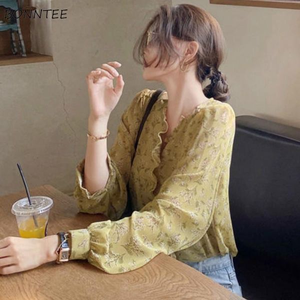 women's blouses & shirts womens loose chiffon floral v-neck leisure tender fashionable comfortable female korean style stylish all-matc, White
women's blouses & shirts womens loose chiffon floral v-neck leisure tender fashionable comfortable female korean style stylish all-matc, White