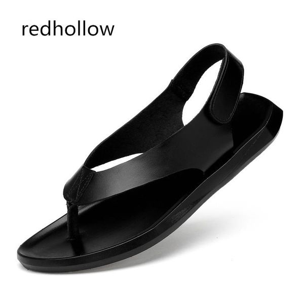 sandals men fashion summer men's cow leather beach flip flops casual rome slippers flat shoes for man, Black
sandals men fashion summer men's cow leather beach flip flops casual rome slippers flat shoes for man, Black