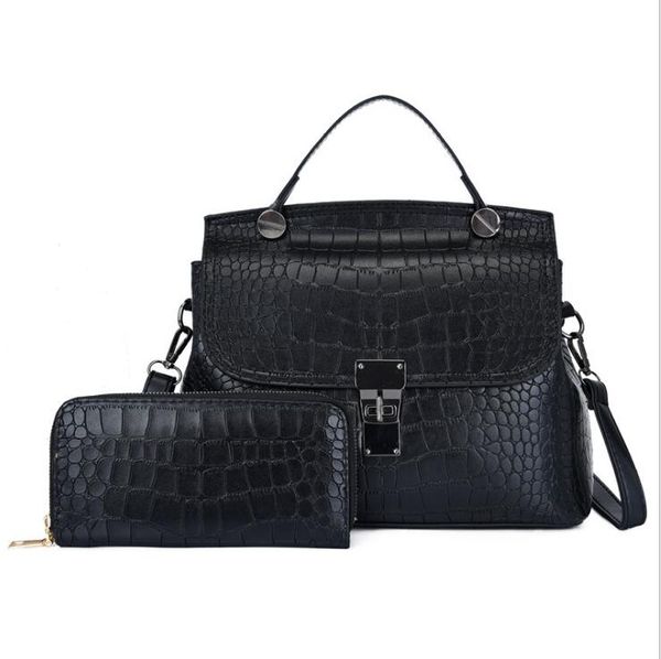 factory wholesale women bag elegant large-capacity embossed two-piece womens handbag fashion alligator handbags joker large leather bags, Black;red
factory wholesale women bag elegant large-capacity embossed two-piece womens handbag fashion alligator handbags joker large leather bags, Black;red