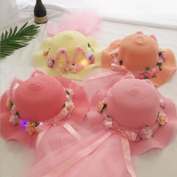party masks led light up glowing lace flower garland straw hat kids girls beach sun caps summer holiday hats halloween
party masks led light up glowing lace flower garland straw hat kids girls beach sun caps summer holiday hats halloween