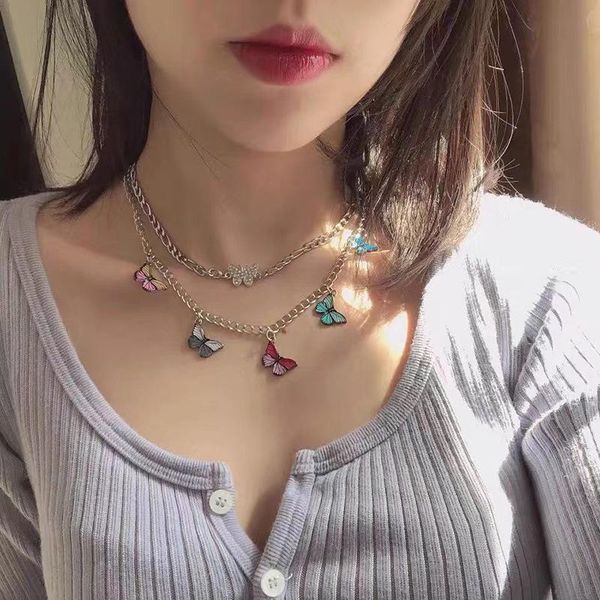 chokers vienkim korean fashion cute butterfly pendant necklace for women statement party jewelry gifts 2021 accessories, Golden;silver
chokers vienkim korean fashion cute butterfly pendant necklace for women statement party jewelry gifts 2021 accessories, Golden;silver