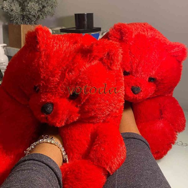 teddy bear slippers women cute cartoon slides furry warm soft shoes home non-slip cotton flip flops rainbow teddies bear slipper c0330, Black
teddy bear slippers women cute cartoon slides furry warm soft shoes home non-slip cotton flip flops rainbow teddies bear slipper c0330, Black