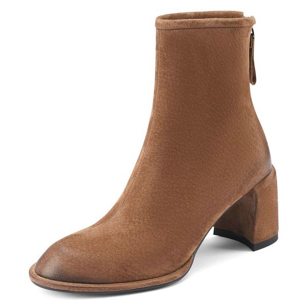 boots back zipper ankle for women genuine suede leather square toe shoes woman winter est working casual women's, Black
boots back zipper ankle for women genuine suede leather square toe shoes woman winter est working casual women's, Black
