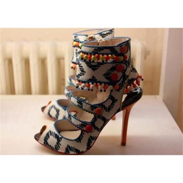 genuine sandals evening women thin heels from string granules toe shoes, Black
genuine sandals evening women thin heels from string granules toe shoes, Black