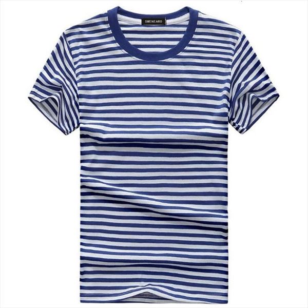 blue and white striped men t shirts short sleeve korean style summer vintage navy cotton tee s 5xl, White;black
blue and white striped men t shirts short sleeve korean style summer vintage navy cotton tee s 5xl, White;black