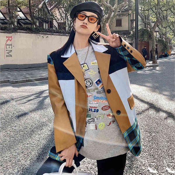women patchwork big size pu blazer notched long sleeve loose fit jacket fashion tide spring autumn 2e1809 210507, White;black
women patchwork big size pu blazer notched long sleeve loose fit jacket fashion tide spring autumn 2e1809 210507, White;black