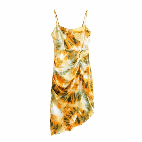 casual dresses women vintage yellow tie dye flower print spaghetti strap dress hem slim waist slit irregular long sling vestido, Black;gray
casual dresses women vintage yellow tie dye flower print spaghetti strap dress hem slim waist slit irregular long sling vestido, Black;gray