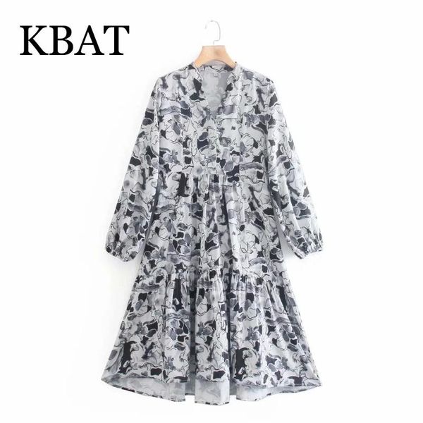 casual dresses kbat 2021 women's retro irregular hem shirt dress ink print chic long sleeve slim vestidos, Black;gray
casual dresses kbat 2021 women's retro irregular hem shirt dress ink print chic long sleeve slim vestidos, Black;gray