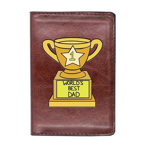 card holders 2021 fashion world's dad passport case personality leather men women travel id holder cover father's gift, Brown;gray
card holders 2021 fashion world's dad passport case personality leather men women travel id holder cover father's gift, Brown;gray