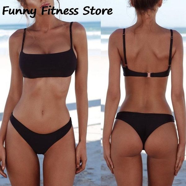 women's swimwear swimming pool bikini set women swimsuit pure color bikinis low waist beach tankini padded female bathing suit, White;black
women's swimwear swimming pool bikini set women swimsuit pure color bikinis low waist beach tankini padded female bathing suit, White;black