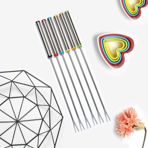 forks 6pcs barbecue sticks stainless steel cheese fondue fork fruit for cooking baking roasting (mixed color)
forks 6pcs barbecue sticks stainless steel cheese fondue fork fruit for cooking baking roasting (mixed color)