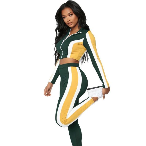 women's two piece pants tracksuit pieces sets women side stripe fitness zipper crop sweatshirt sporting leggings clothing suits female, White
women's two piece pants tracksuit pieces sets women side stripe fitness zipper crop sweatshirt sporting leggings clothing suits female, White