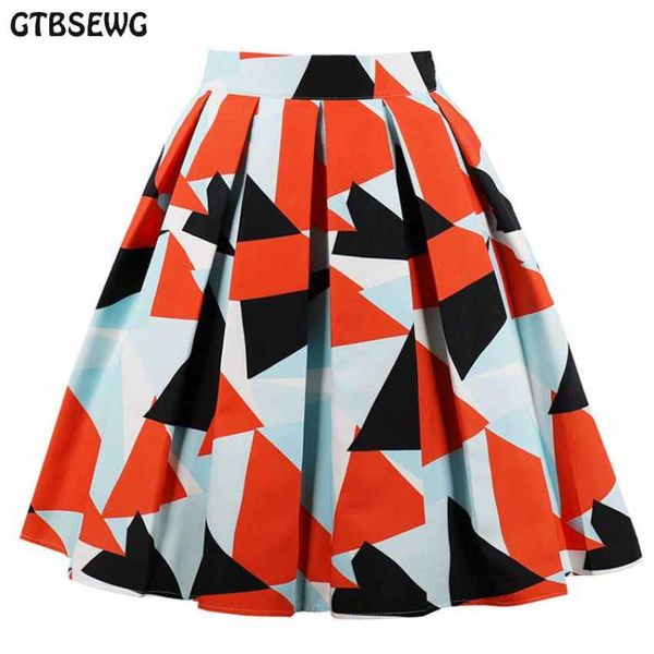 skirts 2021 summer vintage women skirt fashion sundress geometric floral print ball gown pleated midi a-line plus size, Black
skirts 2021 summer vintage women skirt fashion sundress geometric floral print ball gown pleated midi a-line plus size, Black