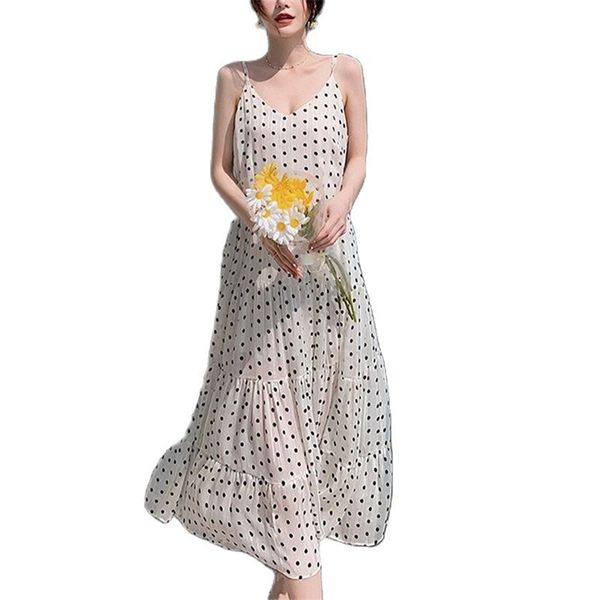 polka dot sling dress temperament was thin chiffon beach skirt elegant female summer fashion women's clothing 210520, Black;gray
polka dot sling dress temperament was thin chiffon beach skirt elegant female summer fashion women's clothing 210520, Black;gray