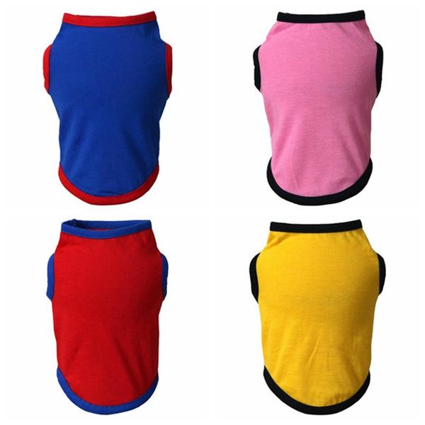dog apparel cute pet clothes solid color casual t shirt cotton breathable puppy cat vest for small dogs chihuahua yorkshire
dog apparel cute pet clothes solid color casual t shirt cotton breathable puppy cat vest for small dogs chihuahua yorkshire