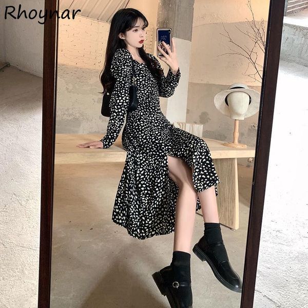 casual dresses plus size dress women autumn elegant fashion mid-calf side slit long sleeve vintage print korean style female vestido soft, Black;gray
casual dresses plus size dress women autumn elegant fashion mid-calf side slit long sleeve vintage print korean style female vestido soft, Black;gray